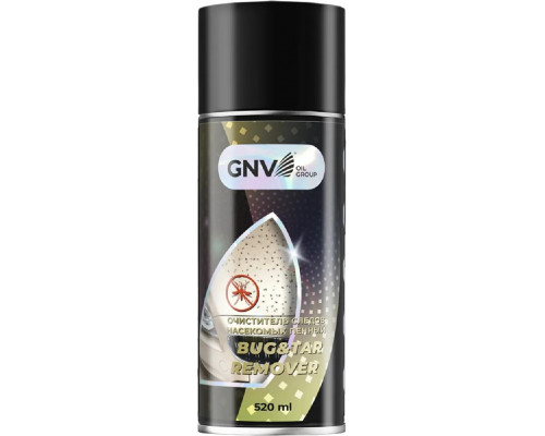 Очиститель следов насекомых GNV Bug&Tar Remover (пенный) 520 мл GBT9381320080088400520