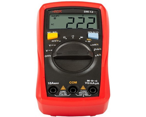 Мультиметр цифровой RGK DM-12 с поверкой 779630