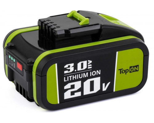 Аккумулятор TopON для Worx 20В, 3.0Ah (Li-Ion) TOP-PTGD-WX-20-3.0