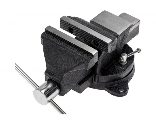 Тиски Kranz KR-12-5101 слесарные 100мм, поворотные, с наковальней