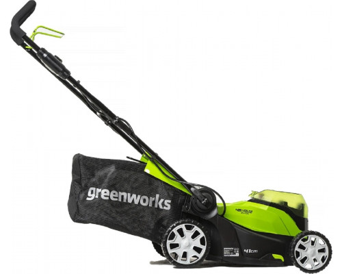 Газонокосилка аккумуляторная GREENWORKS G24X2LM41K2x 24V, 41 см 2512607UD