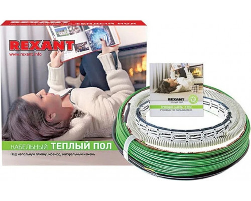 Комплект теплого пола REXANT 51-0508-3 Slim (тонкий rnb-128-2300 (под плитку) нагревательный кабель 51-0508-3