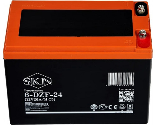 Аккумулятор SKN 6-DZF-24 тяговый 12V 26A/H C5
