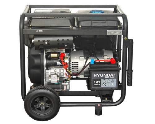 Электростанция дизельная с воздушным охлаждением HYUNDAI DHY 10000LE открытая