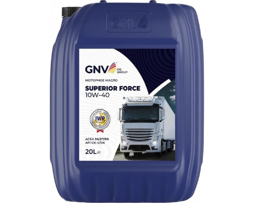 Масло моторное GNV Superior Force 10W40 20 л GSF1102243451210400020