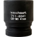 Ударные головки 6-ти гранные 1" WiederKraft WDK-711-8041 41 мм