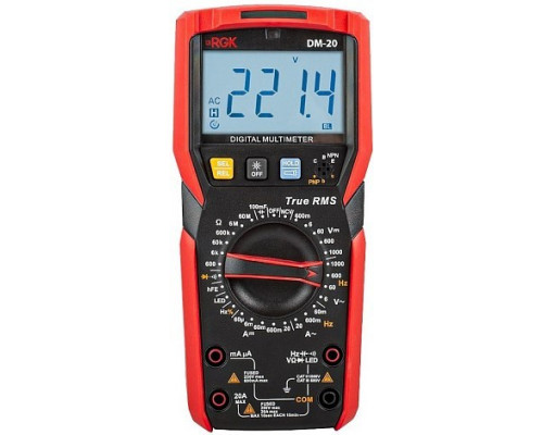 Мультиметр цифровой RGK DM-20 с поверкой 779647