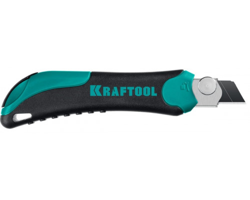 Нож KRAFTOOL AK-18 с дополнительным фиксатором, 3 сегмента, 09193_z02