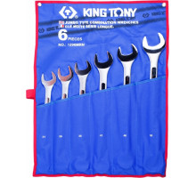 Набор комбинированных ключей KING TONY 1296MRN 34-50 мм, чехол из теторона, 6 пр.