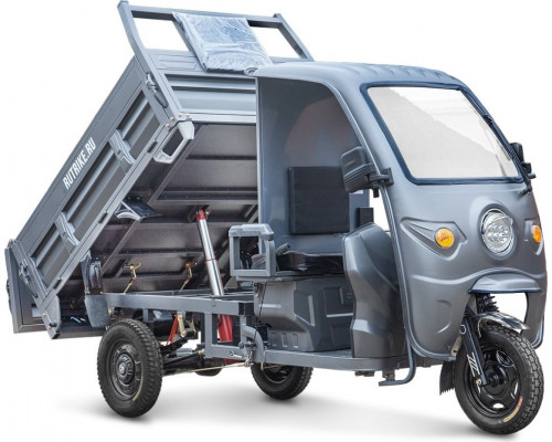 Трицикл грузовой RUTRIKE D5 КАБИНА 1700 60V1200W Серый 2912 гидравлика 025198-2912