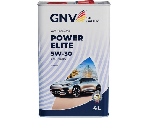 Масло моторное GNV Power Elite 5W30 Synthetic 4 л (металл. канистра) GPE1M12080018230530004