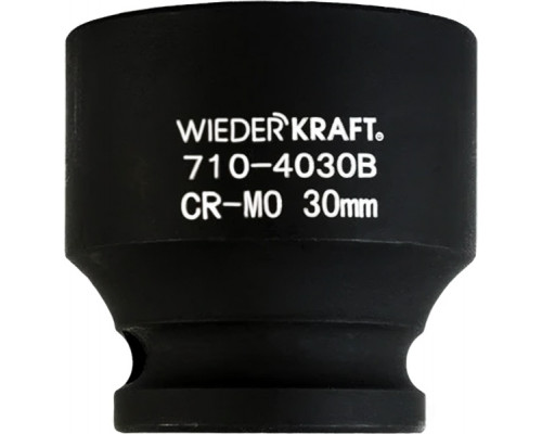 Ударная головка 6-гранная 1/2" WiederKraft WDK-710-4030 30 мм