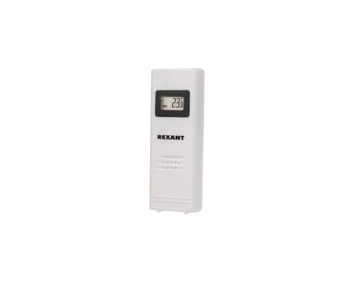 Термометр REXANT 70-0592 электронный с часами и беспроводным выносным датчиком