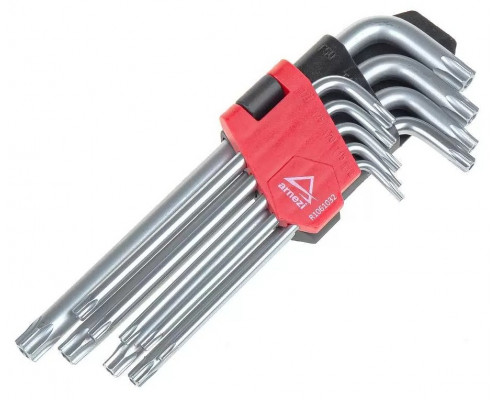 Набор ключей TORX ARNEZI R1061032 с отверстием, 9 предметов