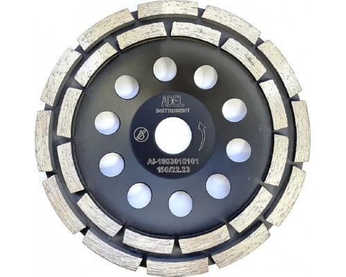 Алмазная чашка ADEL INSTRUMENT Ø150*22,2 двухрядная AI-1803010101