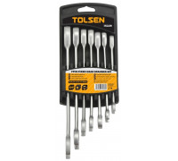Набор комбинированных ключей TOLSEN TT15229 трещоточных 8-19 мм, 7 пр.