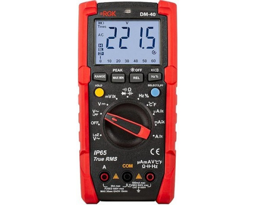 Мультиметр цифровой RGK DM-40 с поверкой 779661
