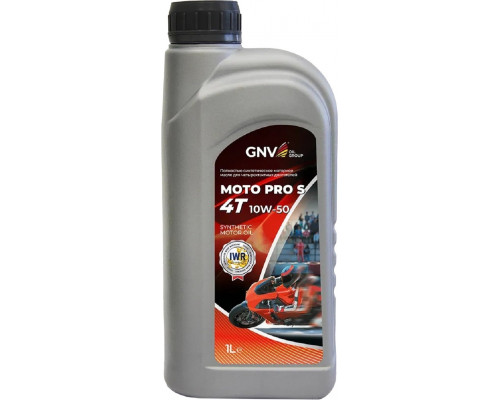 Масло GNV Moto Pro S 4T 10W50 1 л GMP1211262016541050001
