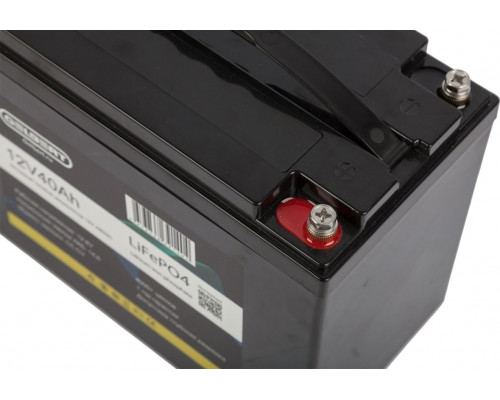Аккумулятор GELBERT LiFePO4 12V 40Ah 40A 480Wh литиевый тяговый 6-EVF-45
