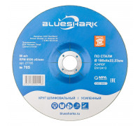 Шлифовальный круг по металлу BLUESHARK №705, 180*6.0*22 мм тип 27 27705