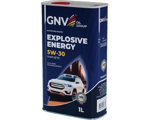 Масло моторное GNV Explosive Energy 5W30 Synthetic 1 л (металл. канистра) GEE1M10453040120530001