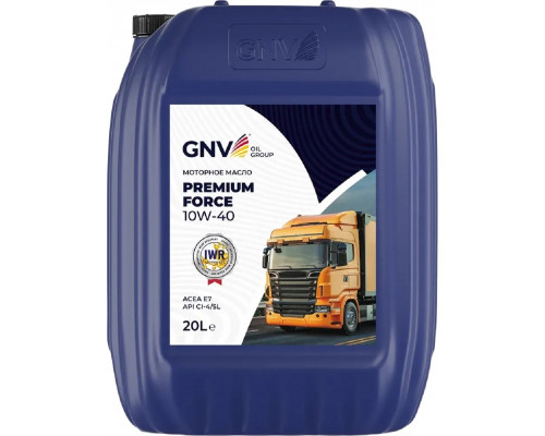 Масло моторное GNV Premium Force 10W40 20 л GPF1011404014511040020