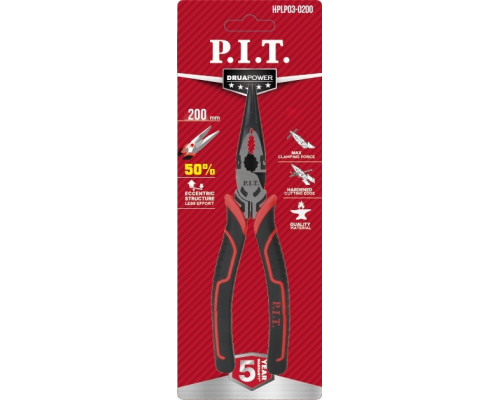 Длинногубцы P.I.T. HPLP03-0200 прямые, 200 мм