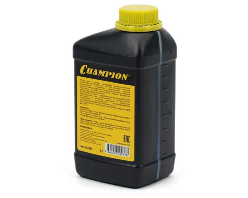 Масло для 4-тактных бензиновых двигателей CHAMPION SAE-10W40 1 л полусинтетическое 952853
