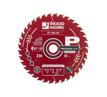 Пильный диск по дереву WOODWORK 165x1,6/1,1x20 Z=36 A=18 27.165.36