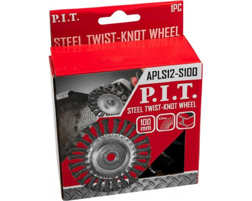 Щетка для УШМ P.I.T. APLS12-S100 витая дисковая 100x0,5мм