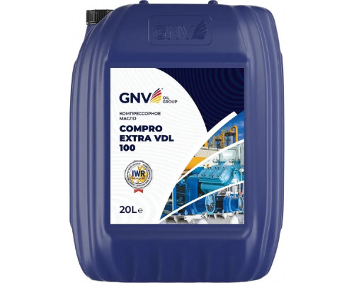 Масло компрессорное GNV Compro Extra VDL 100 20 л синтетическое GCE101660401451V100020