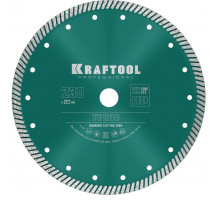Алмазный диск для резки бетона KRAFTOOL TURBO 230 мм (армированный бетон, кирпич) 36682-230