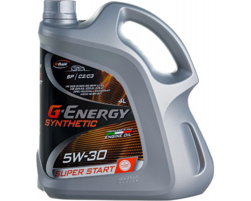 Масло моторное G-ENERGY Synthetic Super Start 5W-30 4 л 253142400