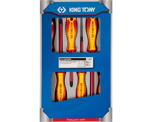 Набор отверток диэлектрических KING TONY 30606MR 6 предметов