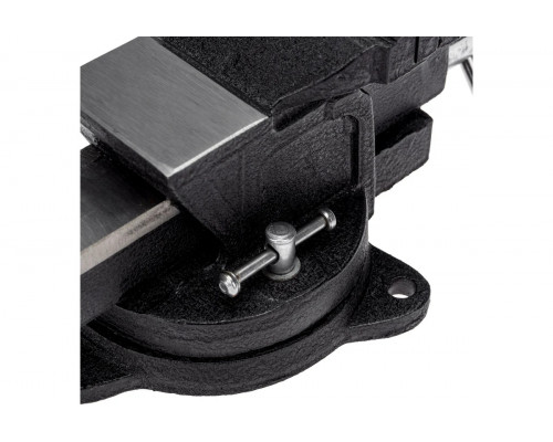 Тиски Kranz KR-12-5101 слесарные 100мм, поворотные, с наковальней