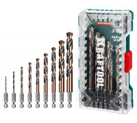 Набор сверл по металлу KRAFTOOL IMPACT COBALT HEX-1/4