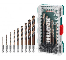 Набор сверл по металлу KRAFTOOL IMPACT COBALT HEX-1/4