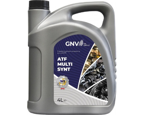 Масло трансмиссионное GNV ATF Multi Synt 4 л GMS101212501451SYN0004