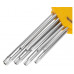 Набор ключей шестигранных Kranz KR-12-5221 Tamper-Torx, 9 шт., TT10-TT50, закаленные, удлиненные