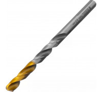 Сверло по металлу Denzel Р6М5, Golden Tip спиральное 6,5x100мм 718236