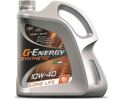 Масло моторное G-ENERGY Synthetic Long Life 10W-40 4 л 253142395