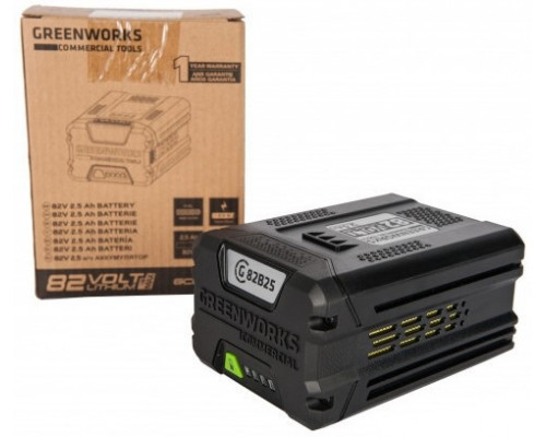 Аккумулятор GREENWORKS 82.0V 2,5 Ач Li-ion GC82B25 (2914907) 2914907