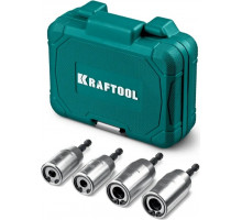 Набор шпильковёртов KRAFTOOL М6, М8, М10, М12 IMPACT тип хвостовика E 1/4