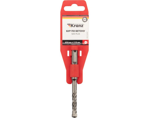 Бур SDS-plus Kranz KR-91-0007 по бетону 8x110x50мм