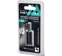 Алмазная коронка для мокрого сверления METALLICA Optima 16x55 мм #80 по стеклу, плитке 901427
