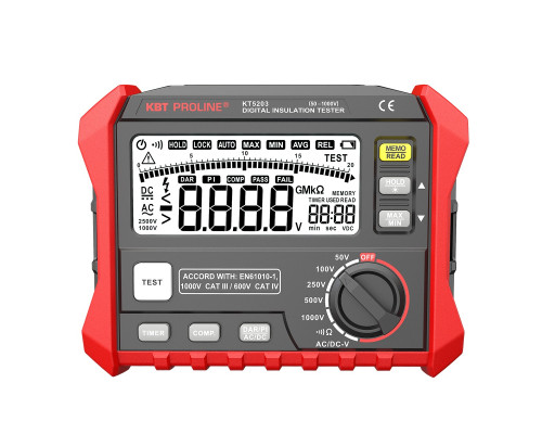 Мегаомметр КВТ KT 5203 серия PROLINE цифровой 89638