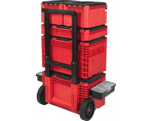 Система хранения инструментов №3 DLT RED PRO в сборе (кейс №2,5, тележка №2, кейс №3 — 2 шт) 4058