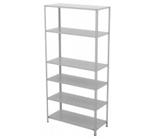 Металлический стеллаж ГТС ТС Лайт 2200x1000x300, полки: 6 шт. метал. перф. 99-221030404