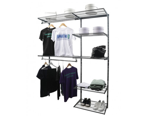 Гардеробная система ПРАКТИК HOME OptimaG150 графит S70299917515