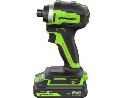 Винтоверт аккумуляторный GREENWORKS ID3170 ударный, 24V, 2 АКБ 2Ач и ЗУ 3804907CUC